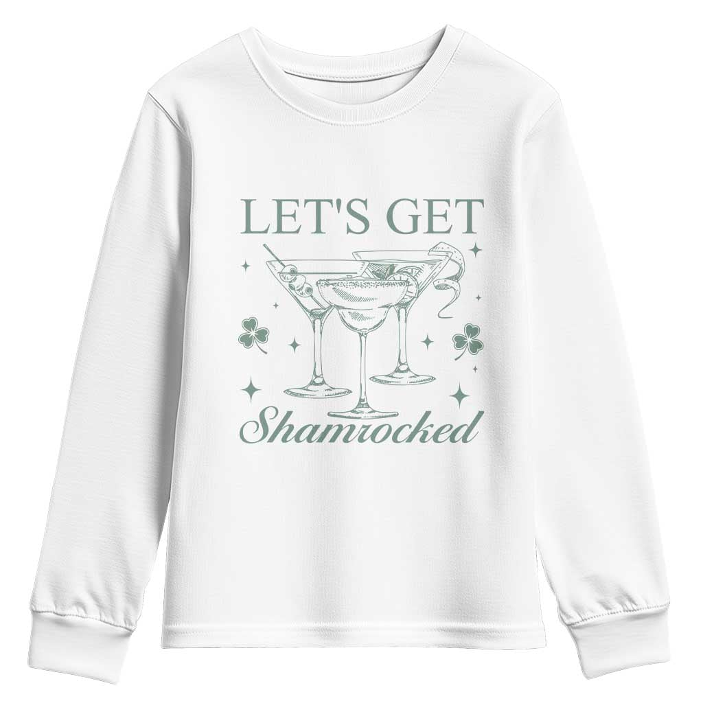 Lets Get Shamrocked St Patricks Day Youth Sweatshirt