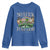 Vintage Christian Youth Sweatshirt Retro No Luck Just God Funny St Patricks Day