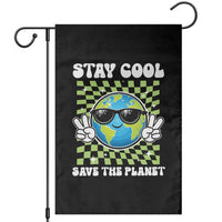 Groovy Earth Day Save The Planet Garden Flag