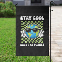 Groovy Earth Day Save The Planet Garden Flag