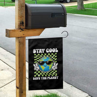 Groovy Earth Day Save The Planet Garden Flag