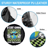 Groovy Earth Day Save The Planet Spare Tire Cover