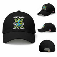 Groovy Earth Day Save The Planet Baseball Cap