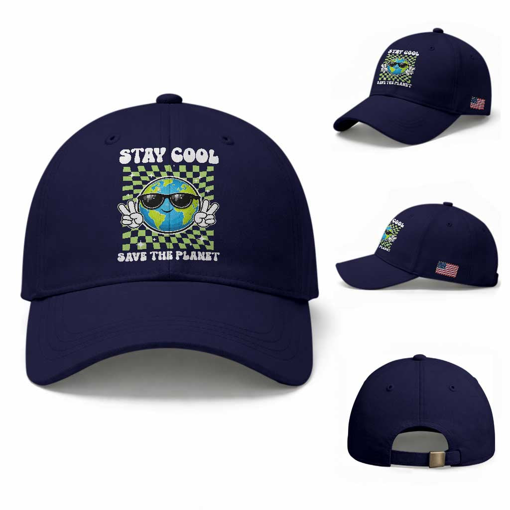 Groovy Earth Day Save The Planet Baseball Cap