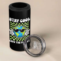 Groovy Earth Day Save The Planet 4 in 1 Can Cooler Tumbler