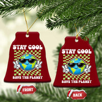 Groovy Earth Day Save The Planet Ceramic Ornament