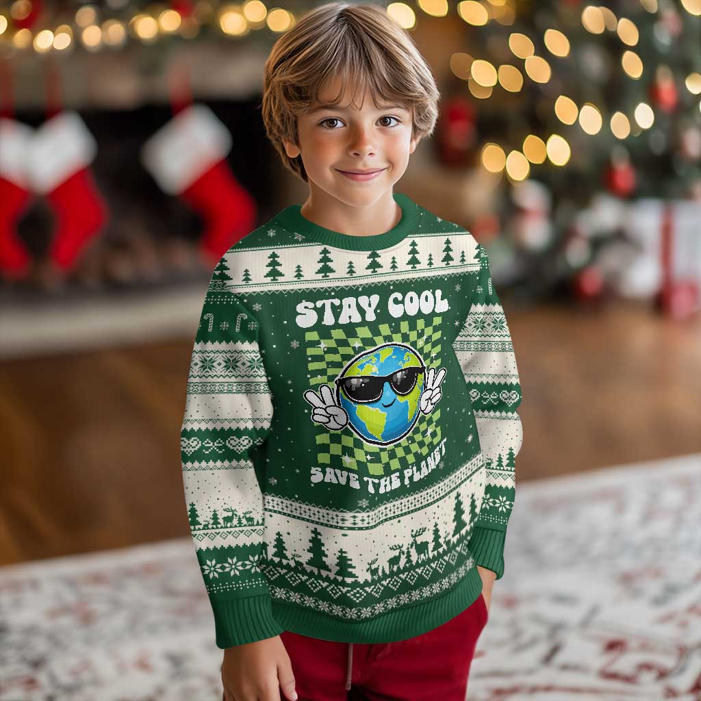 Groovy Earth Day Save The Planet Ugly Christmas Sweater