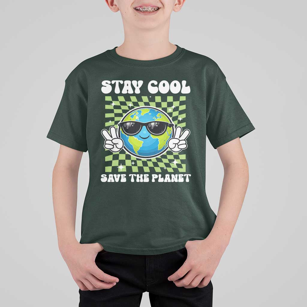 Groovy Earth Day Save The Planet T Shirt For Kid