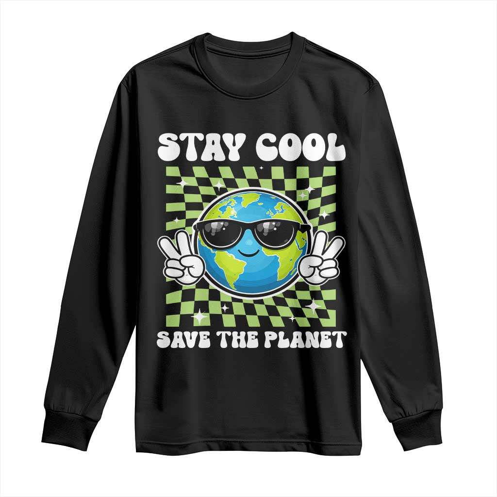 Groovy Earth Day Save The Planet Long Sleeve Shirt
