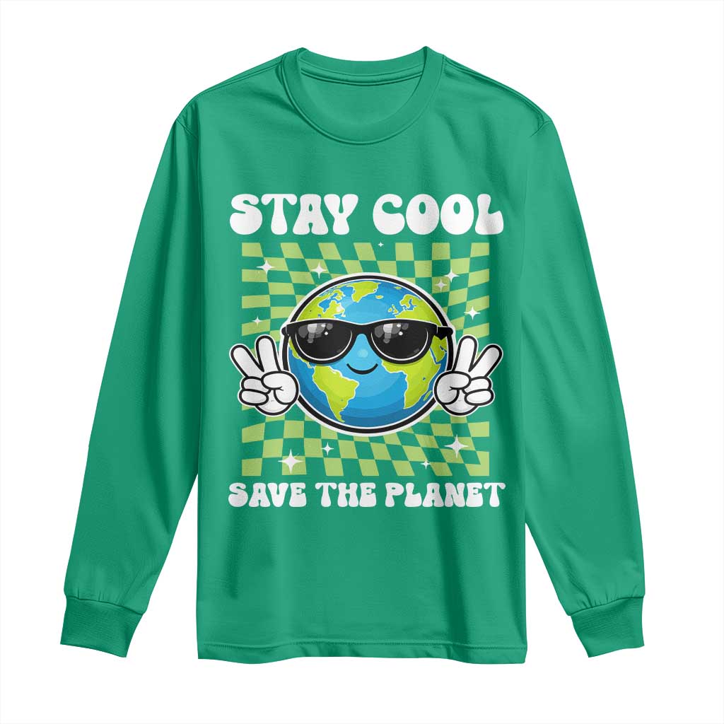 Groovy Earth Day Save The Planet Long Sleeve Shirt