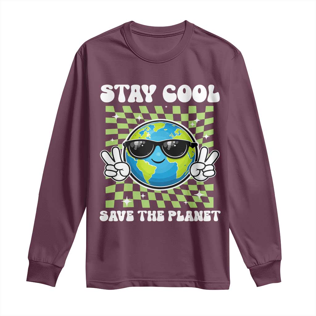 Groovy Earth Day Save The Planet Long Sleeve Shirt