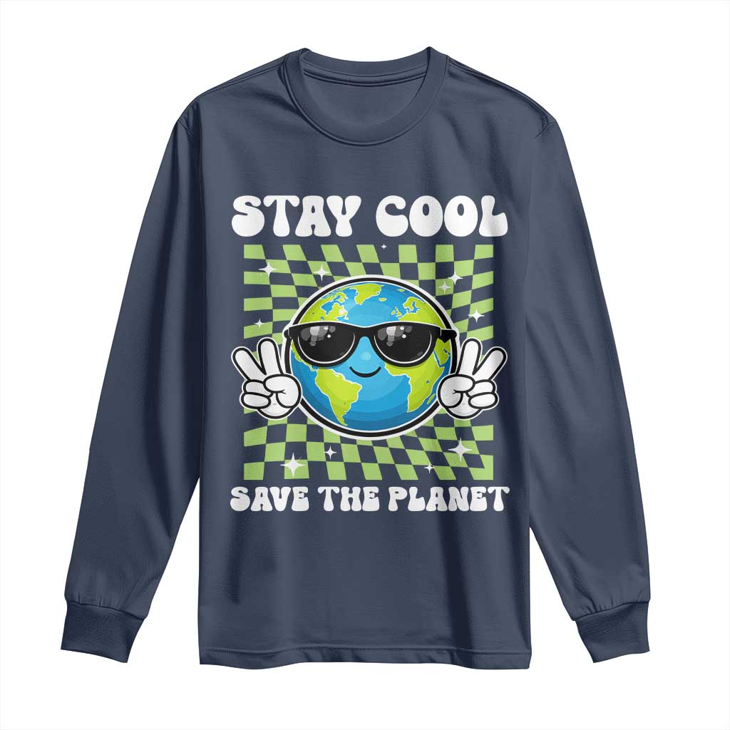 Groovy Earth Day Save The Planet Long Sleeve Shirt