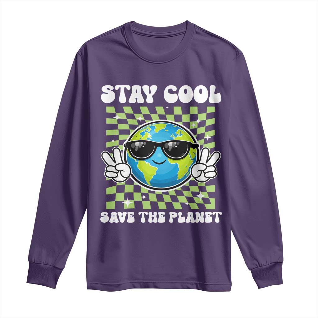 Groovy Earth Day Save The Planet Long Sleeve Shirt