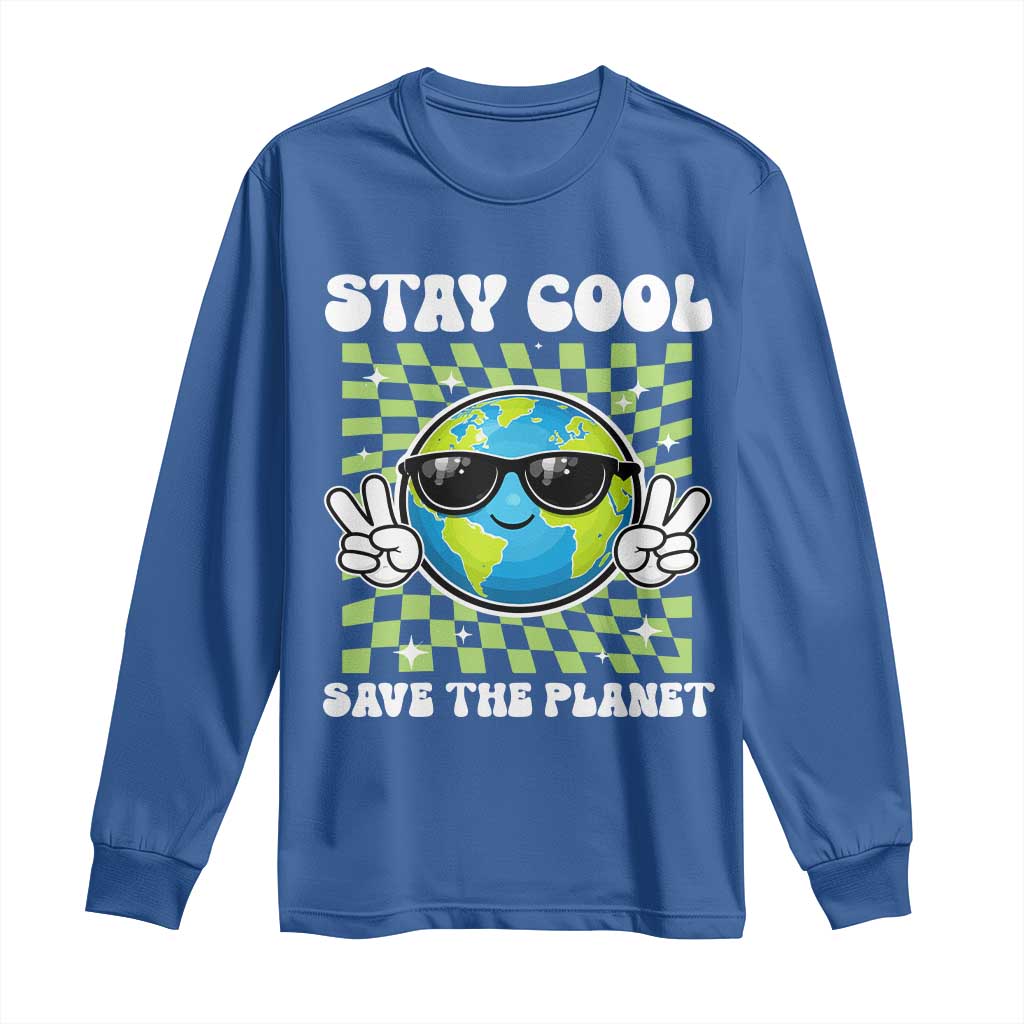 Groovy Earth Day Save The Planet Long Sleeve Shirt