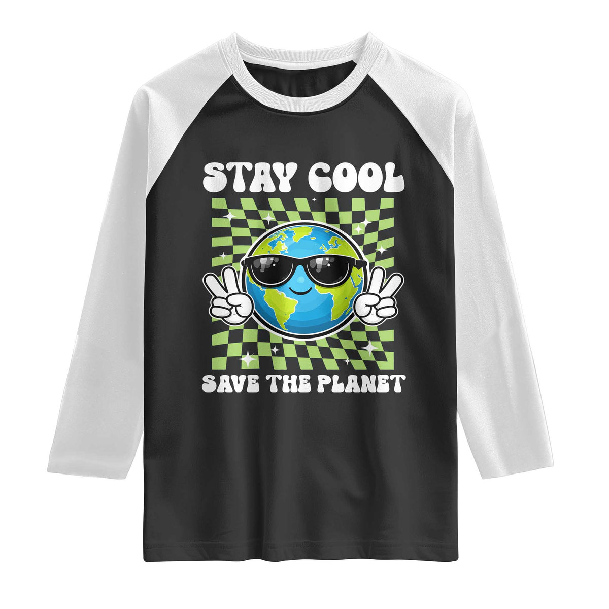 Groovy Earth Day Save The Planet Raglan Shirt