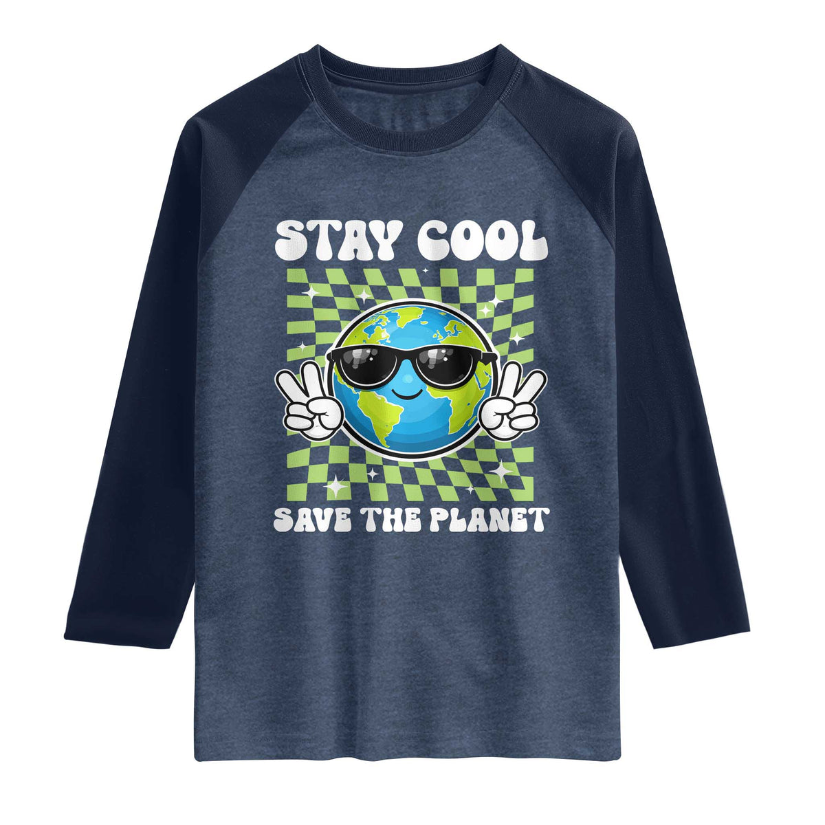 Groovy Earth Day Save The Planet Raglan Shirt