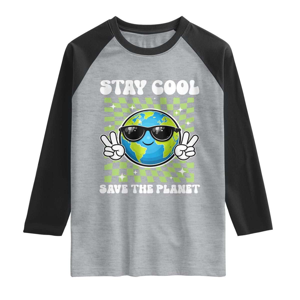 Groovy Earth Day Save The Planet Raglan Shirt