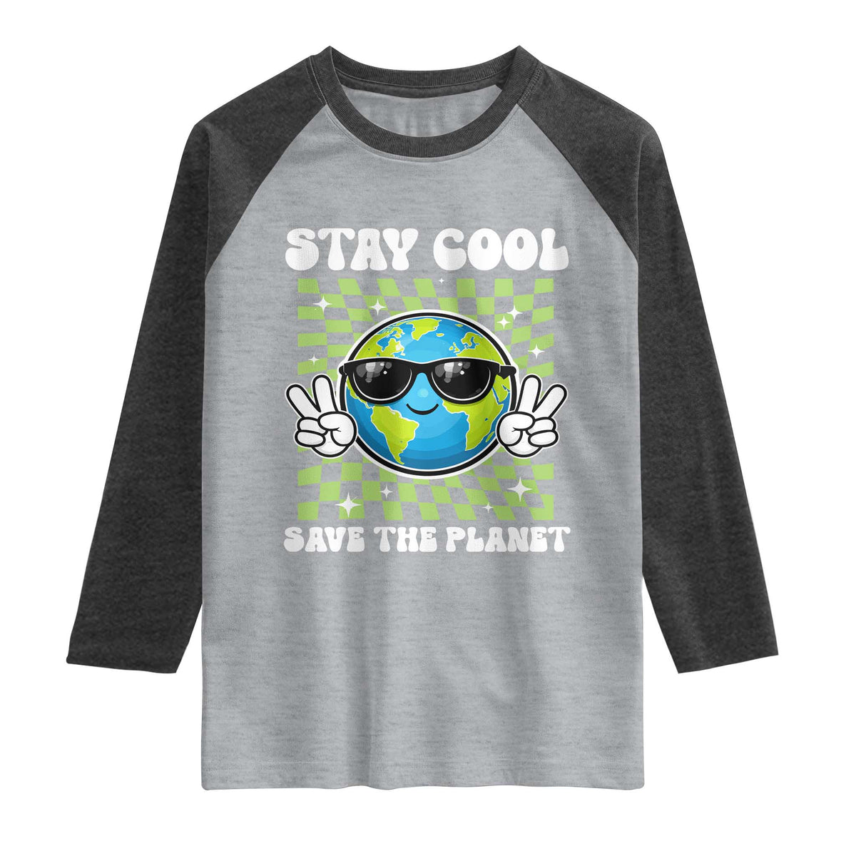 Groovy Earth Day Save The Planet Raglan Shirt
