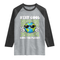 Groovy Earth Day Save The Planet Raglan Shirt