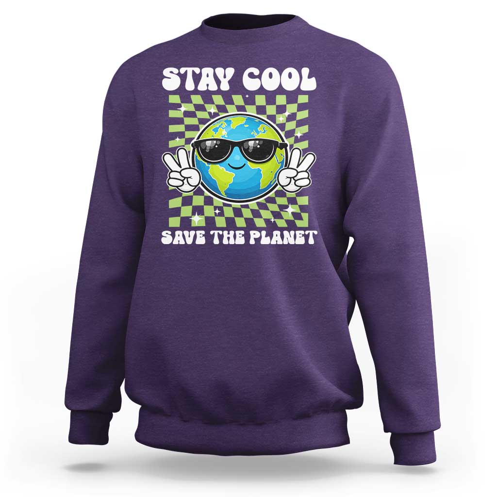 Groovy Earth Day Save The Planet Sweatshirt