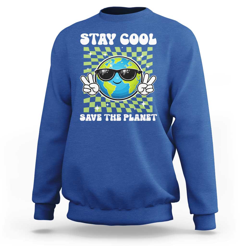 Groovy Earth Day Save The Planet Sweatshirt