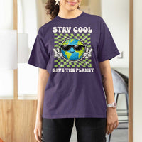 Groovy Earth Day Save The Planet T Shirt For Women