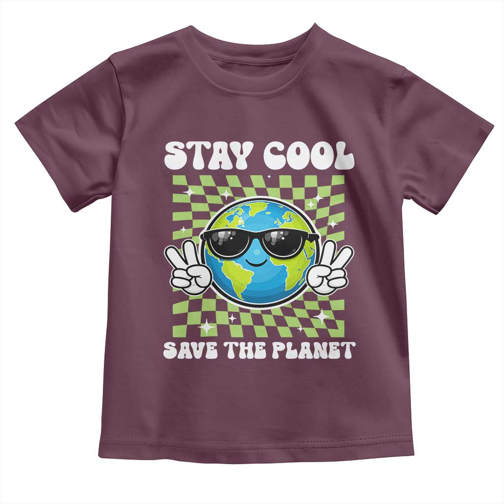 Groovy Earth Day Save The Planet Toddler T Shirt