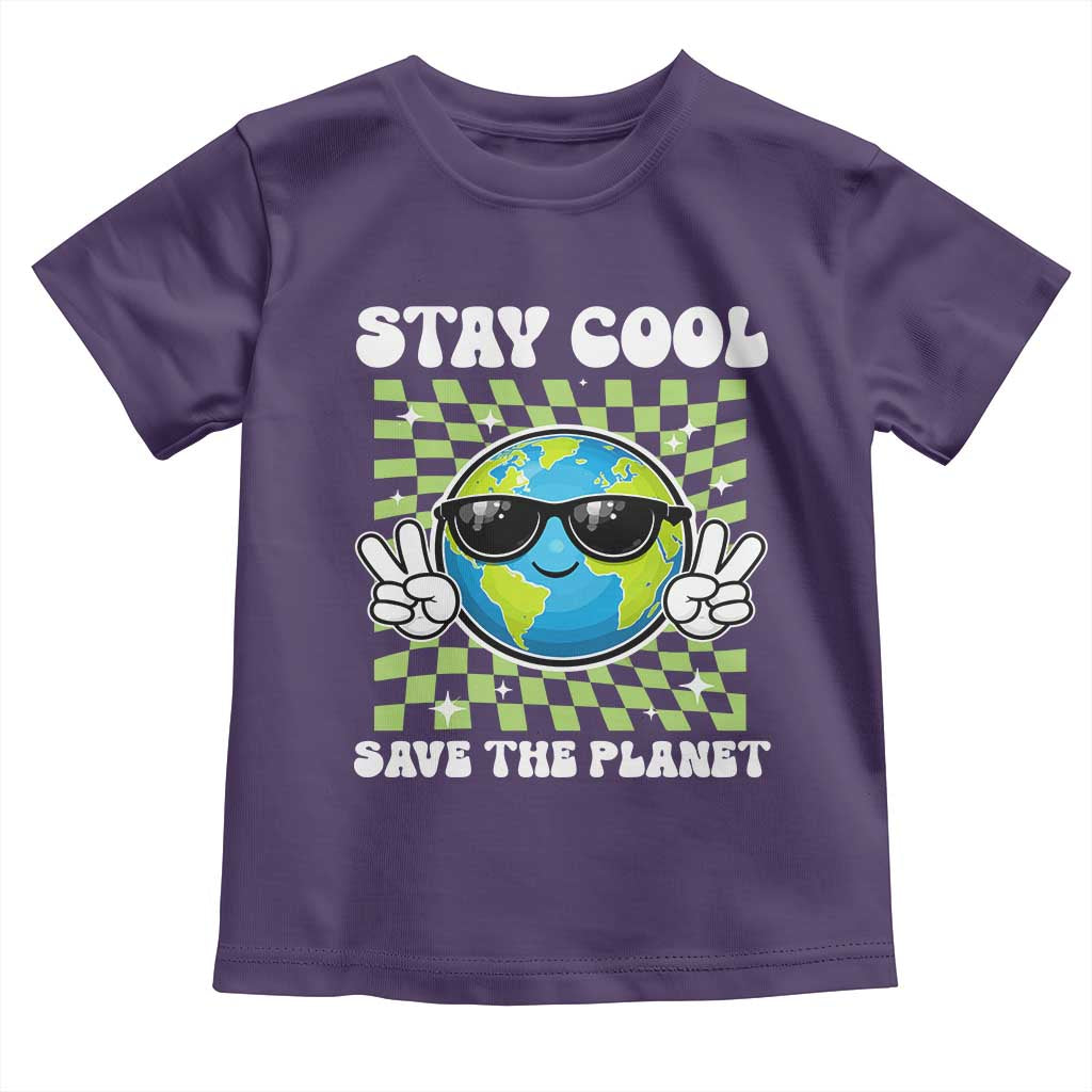 Groovy Earth Day Save The Planet Toddler T Shirt