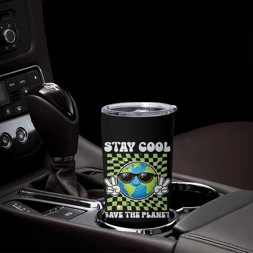 Groovy Earth Day Save The Planet Tumbler Cup
