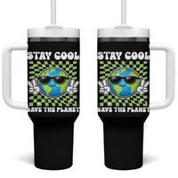 Groovy Earth Day Save The Planet Tumbler With Handle