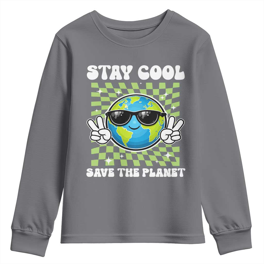 Groovy Earth Day Save The Planet Youth Sweatshirt