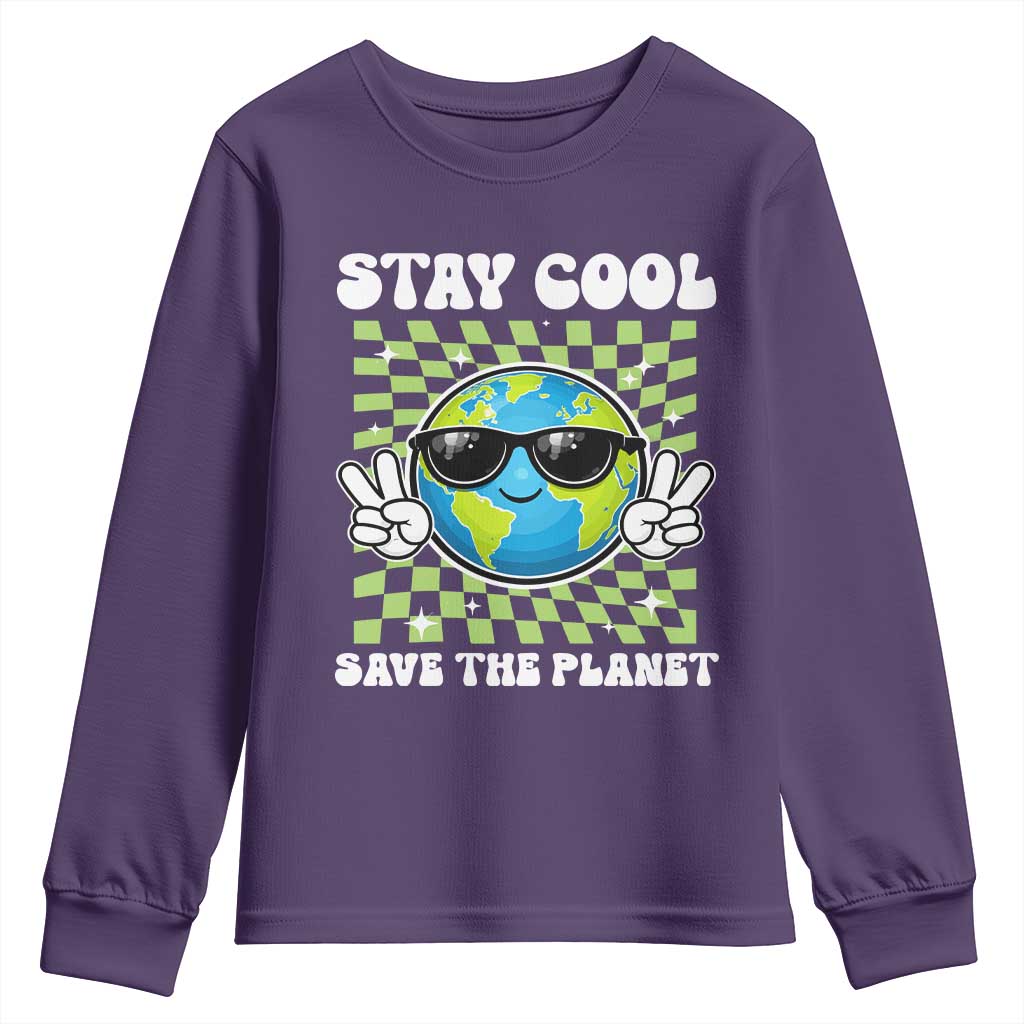 Groovy Earth Day Save The Planet Youth Sweatshirt