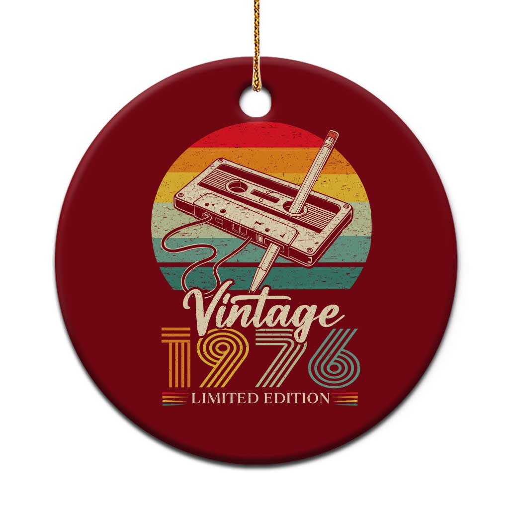 Vintage 1976 Ceramic Ornament 50th Birthday Turning 50 Year Old Gifts