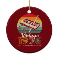 Vintage 1976 Ceramic Ornament 50th Birthday Turning 50 Year Old Gifts