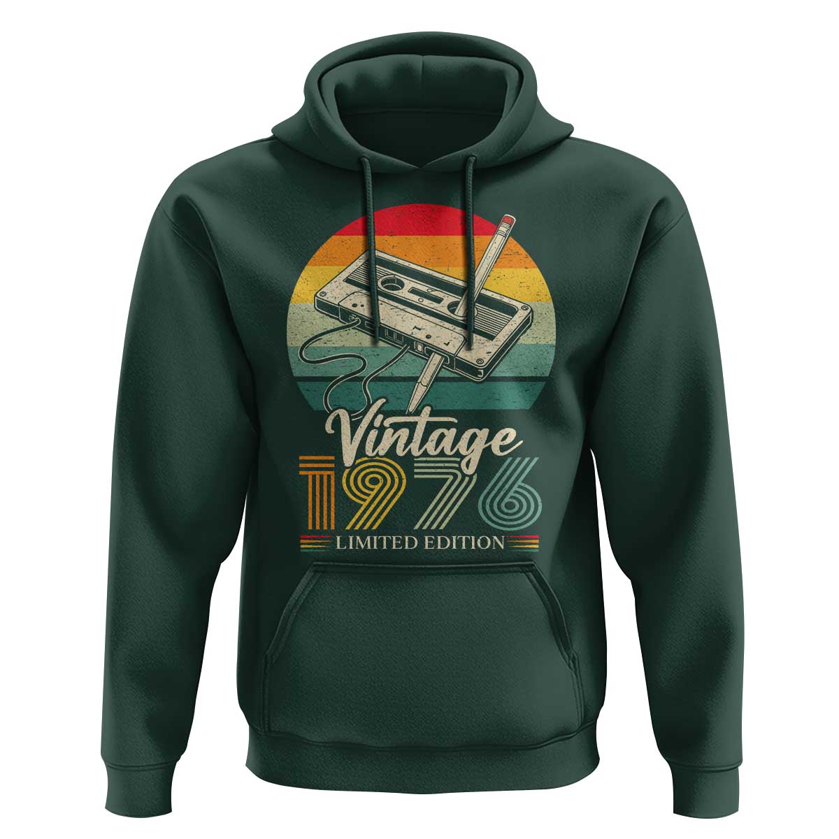 Vintage 1976 Hoodie 50th Birthday Turning 50 Year Old Gifts