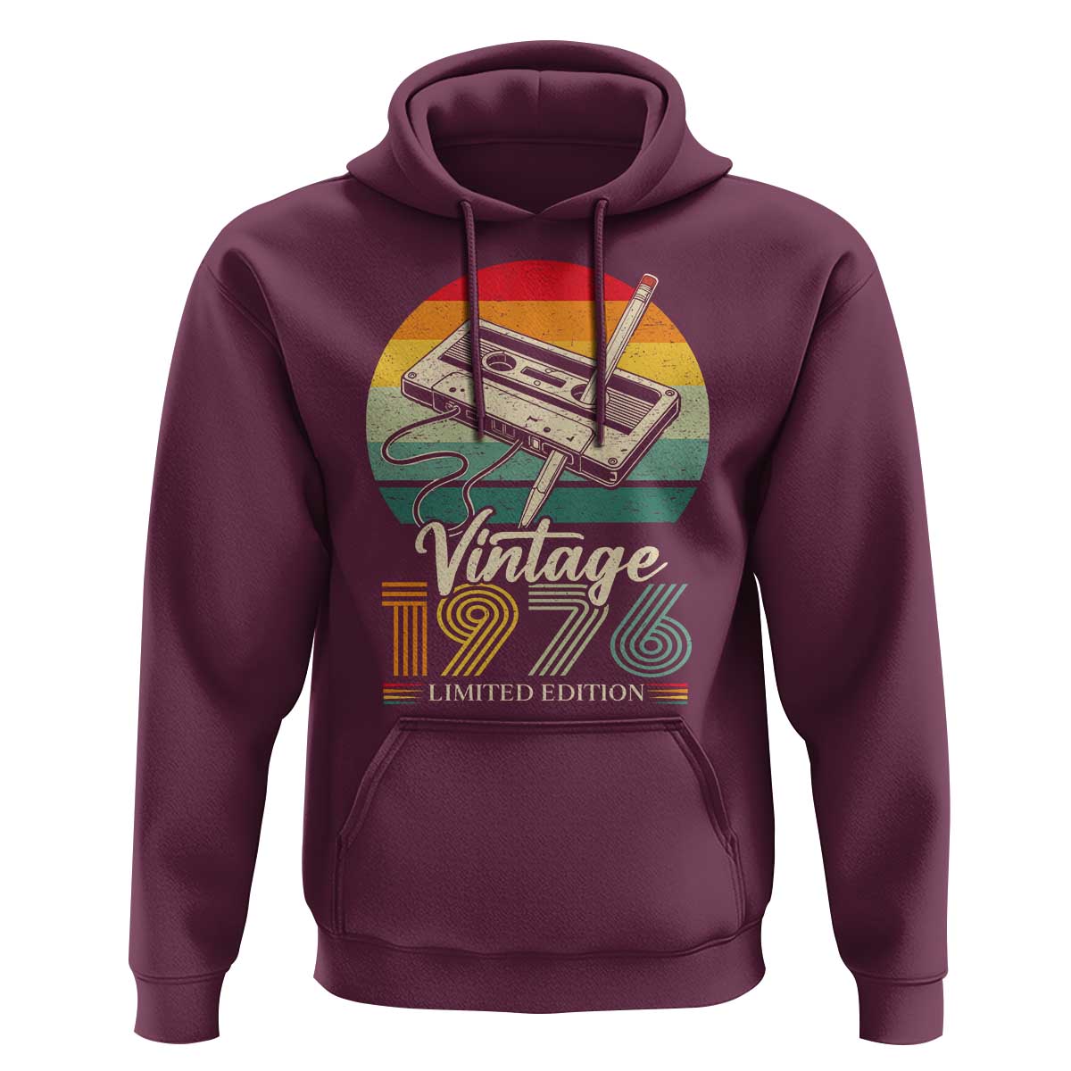 Vintage 1976 Hoodie 50th Birthday Turning 50 Year Old Gifts