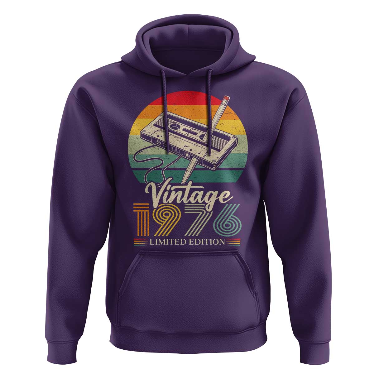 Vintage 1976 Hoodie 50th Birthday Turning 50 Year Old Gifts
