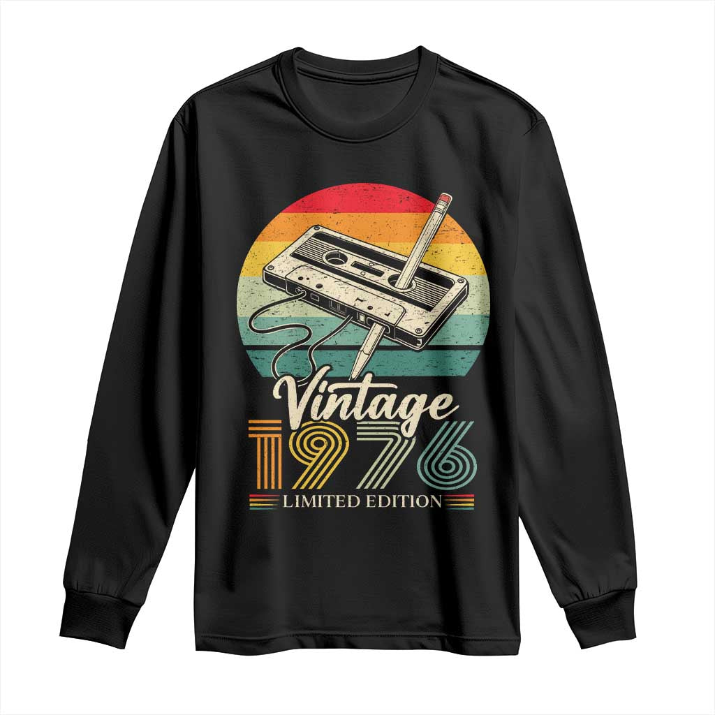 Vintage 1976 Long Sleeve Shirt 50th Birthday Turning 50 Year Old Gifts