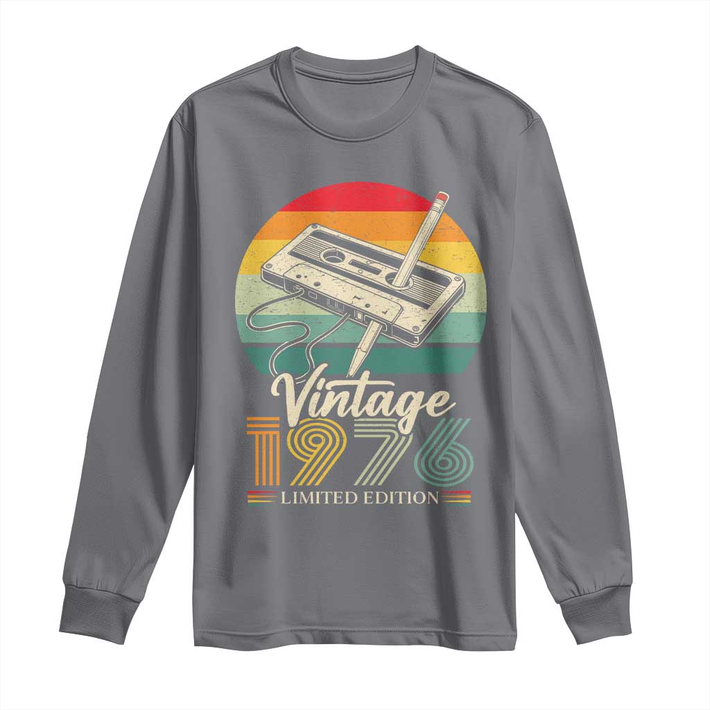 Vintage 1976 Long Sleeve Shirt 50th Birthday Turning 50 Year Old Gifts