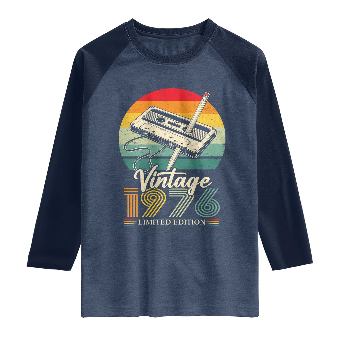 Vintage 1976 Raglan Shirt 50th Birthday Turning 50 Year Old Gifts