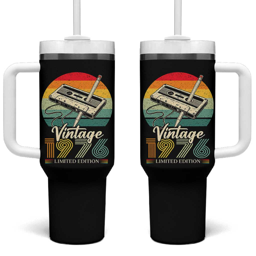 Vintage 1976 Tumbler With Handle 50th Birthday Turning 50 Year Old Gifts