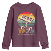 Vintage 1976 Youth Sweatshirt 50th Birthday Turning 50 Year Old Gifts