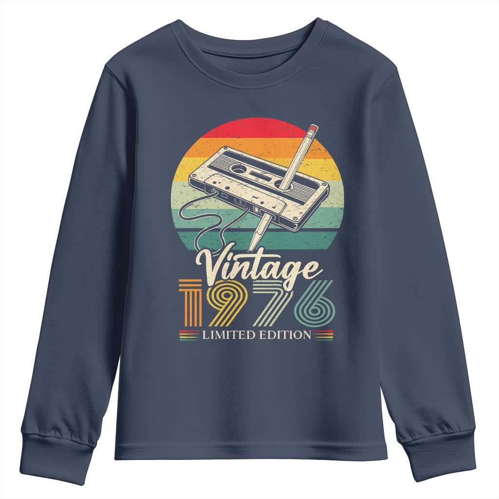 Vintage 1976 Youth Sweatshirt 50th Birthday Turning 50 Year Old Gifts
