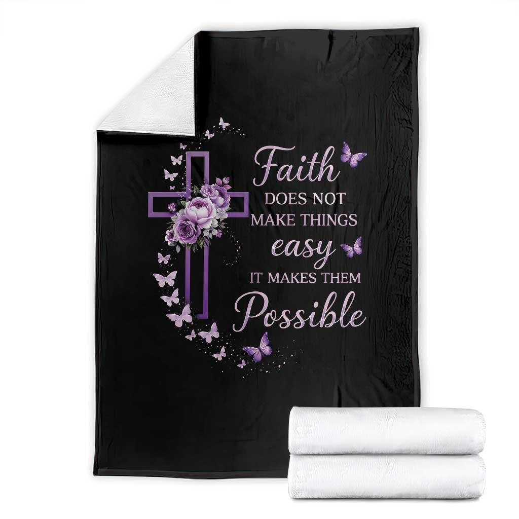 Christian Jesus Throw Blanket Vintage Bible Verse Printed Faith Blessed Inspirational Girl