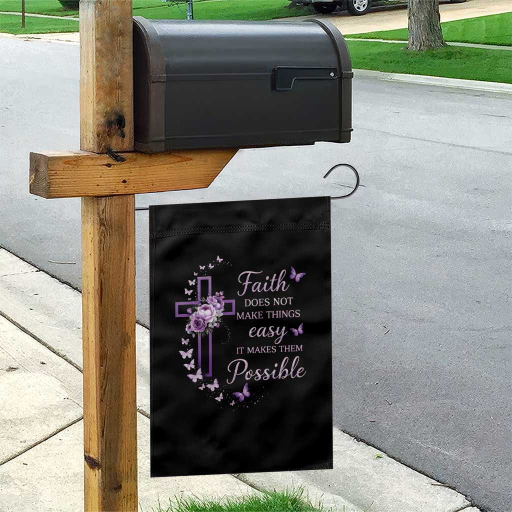 Christian Jesus Garden Flag Vintage Bible Verse Printed Faith Blessed Inspirational Girl