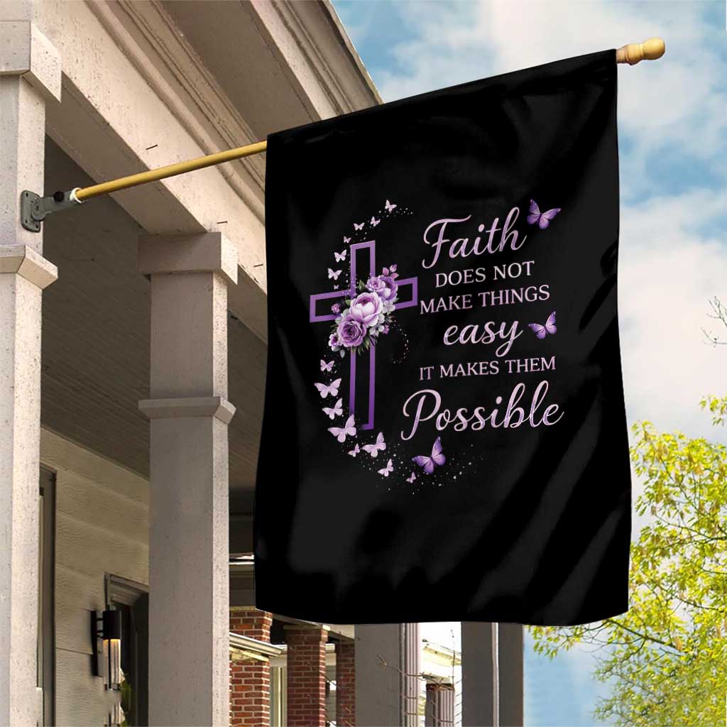 Christian Jesus Garden Flag Vintage Bible Verse Printed Faith Blessed Inspirational Girl