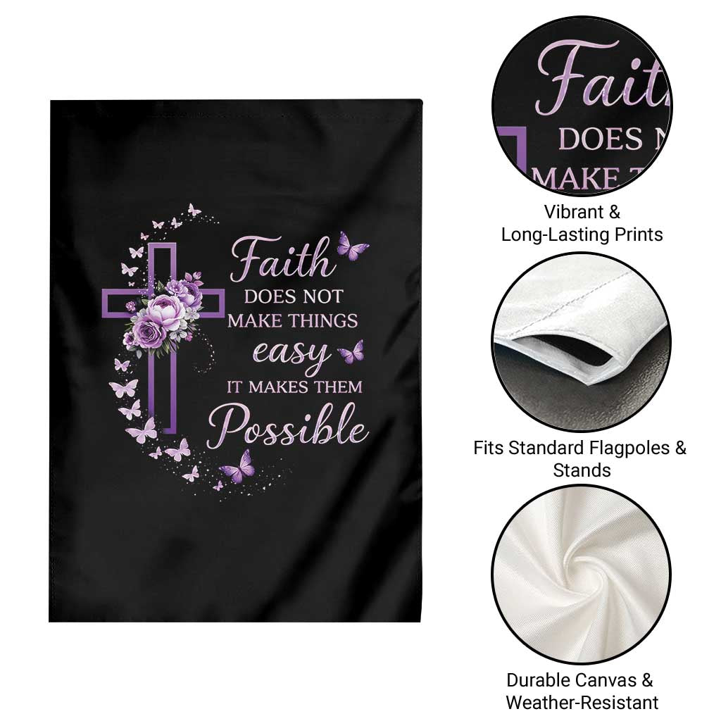 Christian Jesus Garden Flag Vintage Bible Verse Printed Faith Blessed Inspirational Girl
