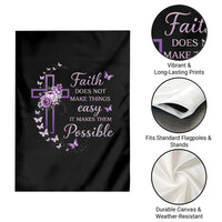 Christian Jesus Garden Flag Vintage Bible Verse Printed Faith Blessed Inspirational Girl