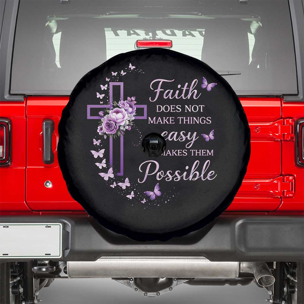 Christian Jesus Spare Tire Cover Vintage Bible Verse Printed Faith Blessed Inspirational Girl