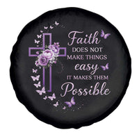 Christian Jesus Spare Tire Cover Vintage Bible Verse Printed Faith Blessed Inspirational Girl